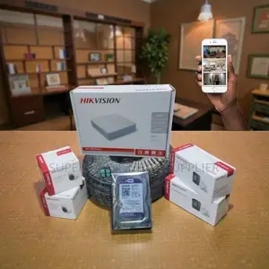 4 Hikvision 1080p Full Hd CCTV Cameras Complete Kit for Home Security