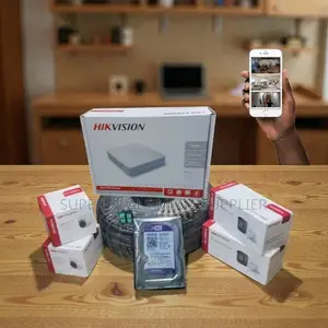 Night Vision Enabled 4 Hikvision 1080p Hd CCTV Cameras Complete Kit