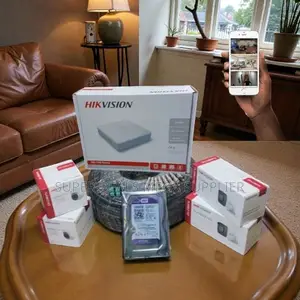 4 Hikvision 1080p Hd CCTV Cameras Full Kit With 4 Channel DVR Recorder