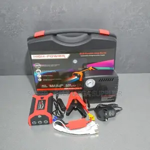 Portable High Power 99800mah Car Jump Starter With Tire Inflator