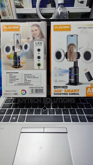 Smart Shooting Gimbal Led Fill Light 3600 Auto Rotation Face Detection