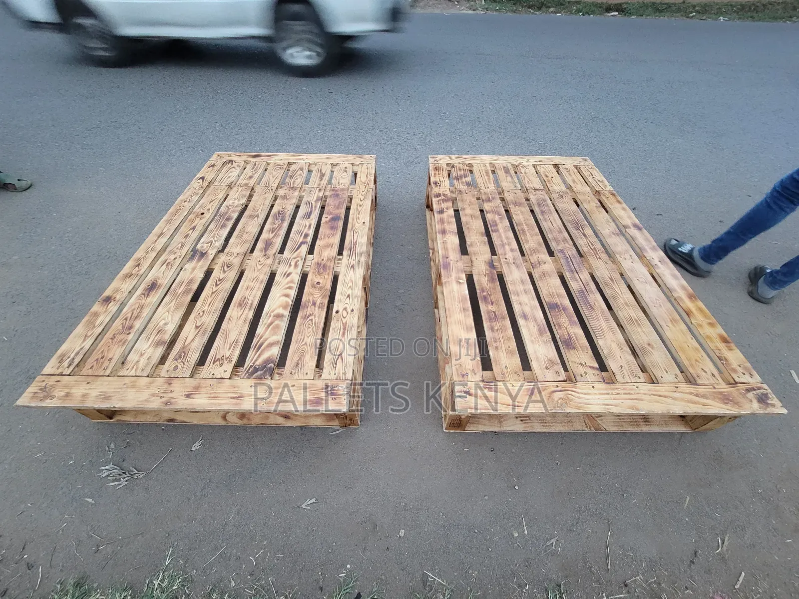 Blazed 5×6 Pallet Bed Frame - Easy to Detach Move.15b3