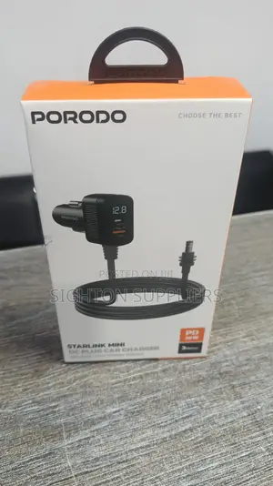 Porodo Starlink Mini Dc Plug Car Charger