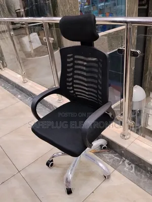 Secretarial Mesh Chair With Headrest - High Quality