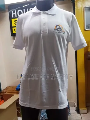 White Dotted Polo T-Shirt