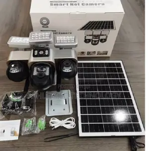 Triple Lens 4g Solar PTZ Camera With Siren Alarm
