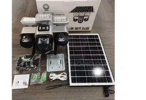 Triple Lens 4g Solar PTZ Camera Supports 4g Sim Card Connectivity