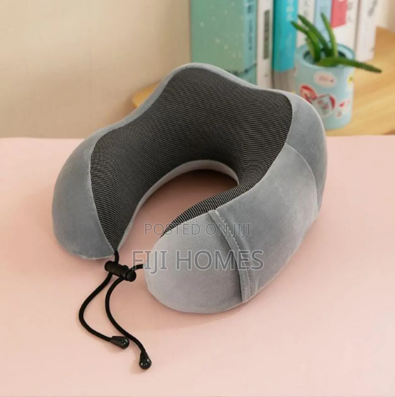 Memory Cotton Neck Pillows – With Phone Side Pouch