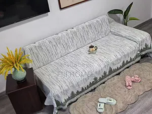 Reversible Chenille Cotton Sofa Covers | 7-Seater (3-2-1-1)
