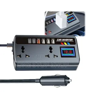 200w Car Inverter With 9 Charging Port for Laptops and Electronics