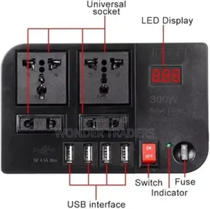 Car Power Inverter 
*Dc 12v to 220v Ac Converter