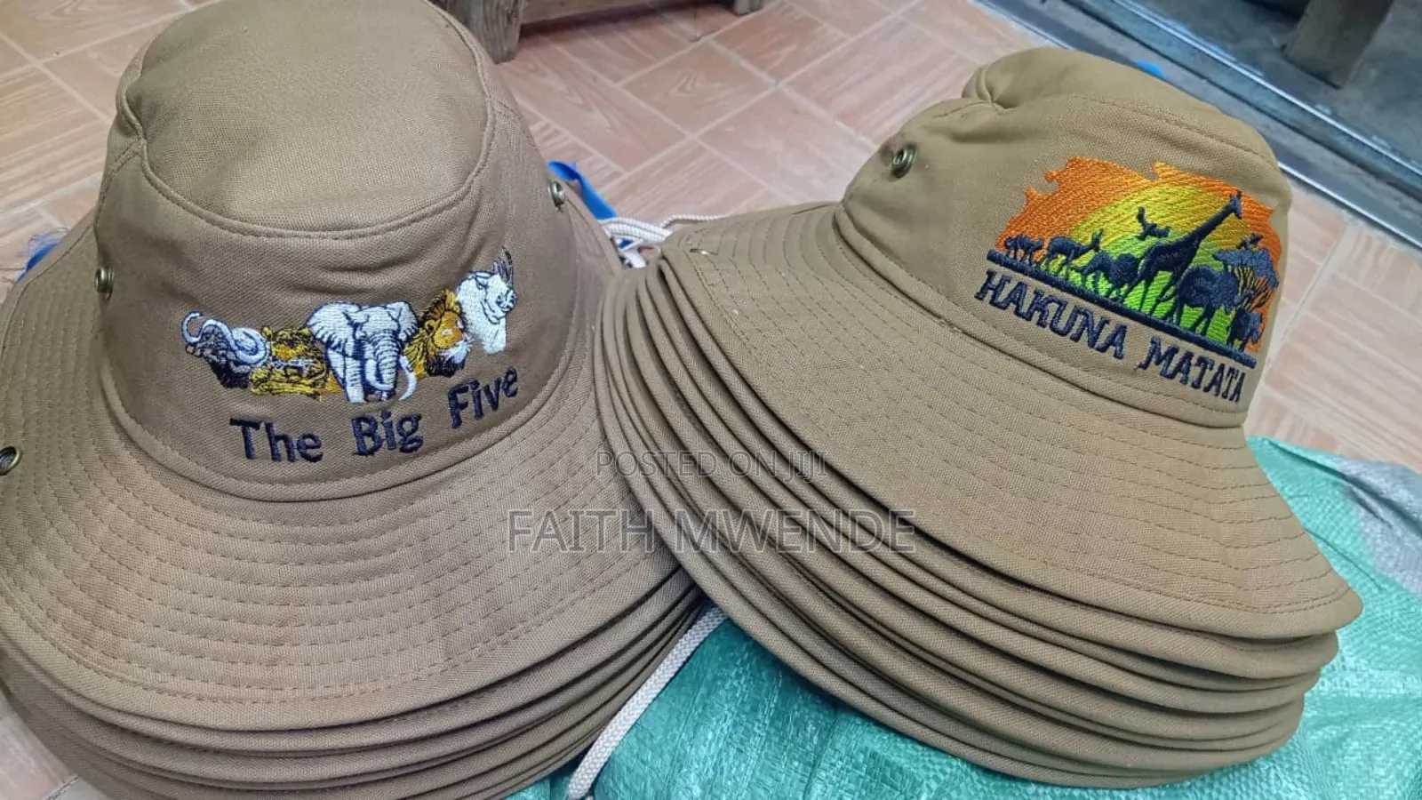 Good Quality Safari Hats Embroidery