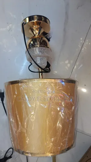 Bedside Lamp Gold-Toned Light Fixture