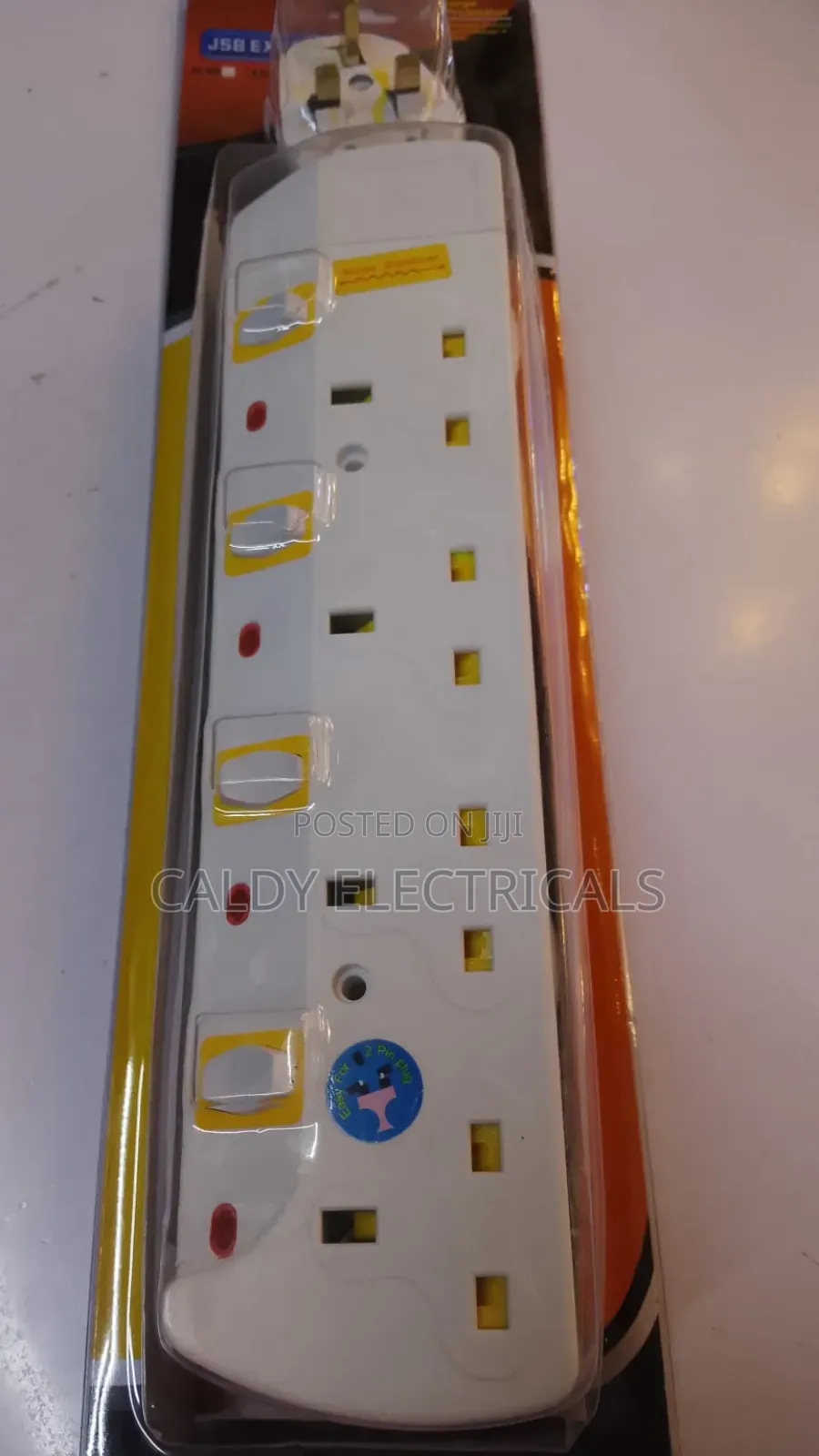 JSB 4-Way Socket Power Extension Cable With Surge Stabilizer