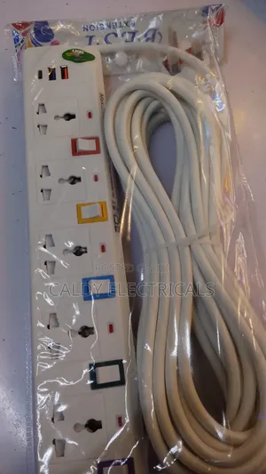 5 Way Universal Power Extension Socket With Usb