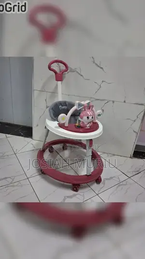Momeasy Baby Walker With Music, Toys and Adjustable Height