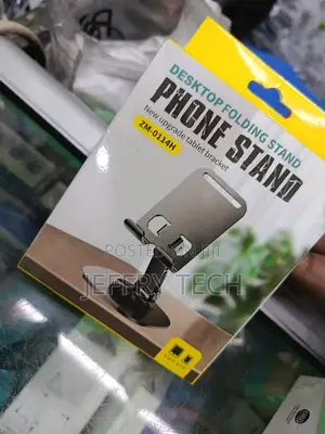 Phone Holder for Desk, Portable Foldable Cell Phone Stand for Office