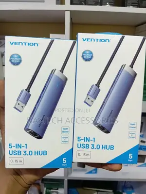 Vention Usb 3.0 3 Ports Hub to Lan Rj45 Ethernet Adapter