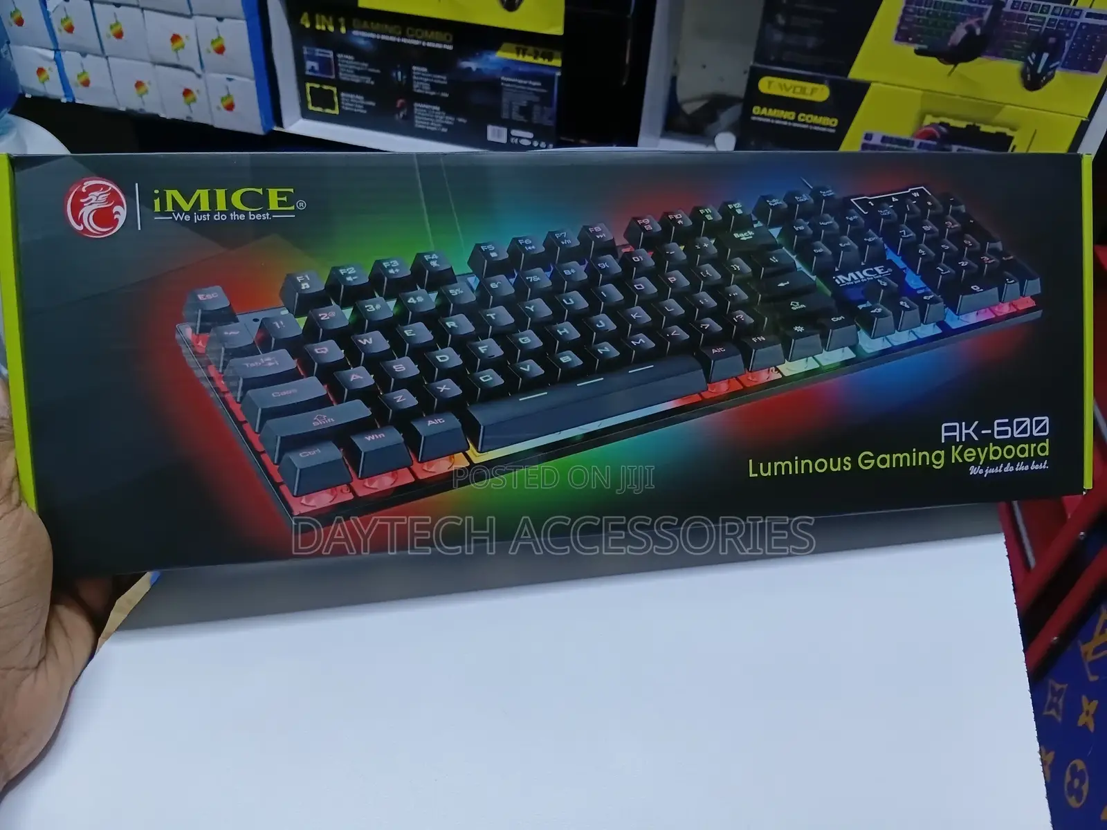 Imice Ak-600 Wired Usb Floating Keycap Glow Backlit Gaming Keyboard