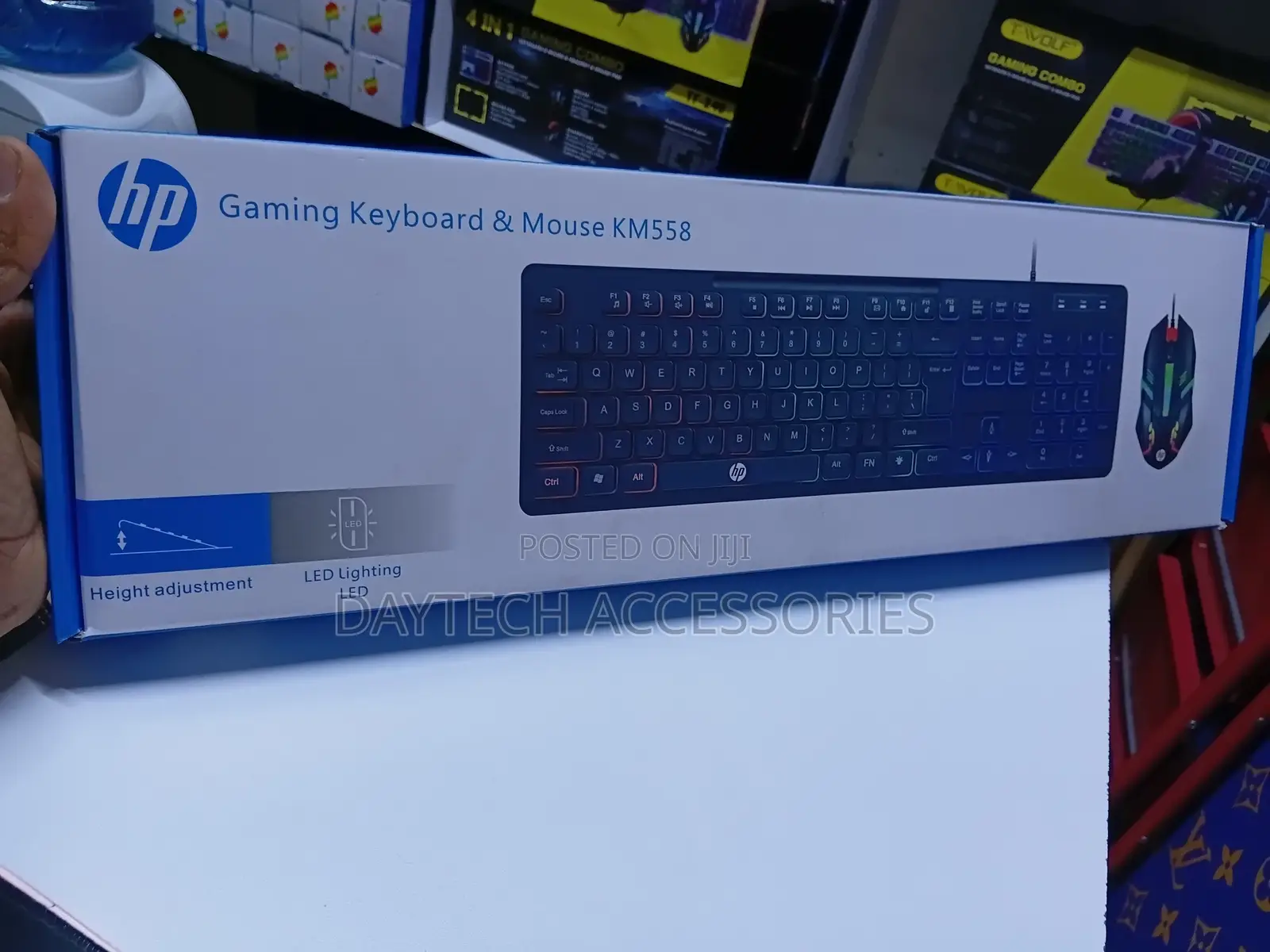 This Is an Hp Gaming Keyboard Mouse Km558 Combo.