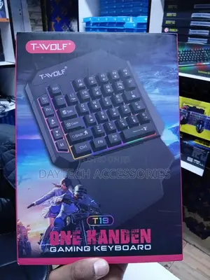 T-Wolf T19 40-Keys Usb Wired Single Hand Gaming Keyboard