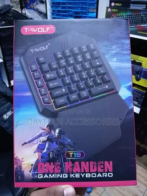 T-Wolf T19 40-Keys Usb Wired Single Hand Gaming Keyboard
