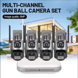 9mp Ip PTZ CCTV Camera Wifi Security Three Lens Dual
