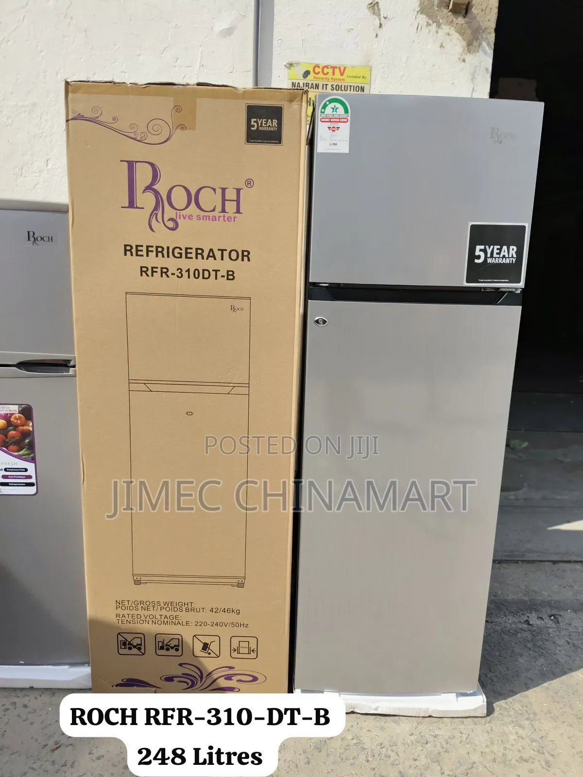 Roch 248l Double Door Refrigerator