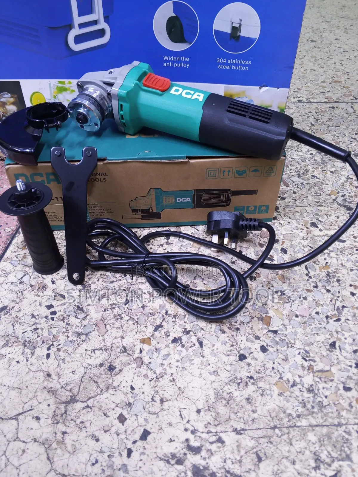 Electric Dca 4.5" Angle Grinder 750w