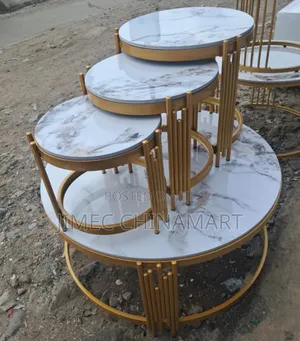 4-in-1 Executive Pure Marble Table