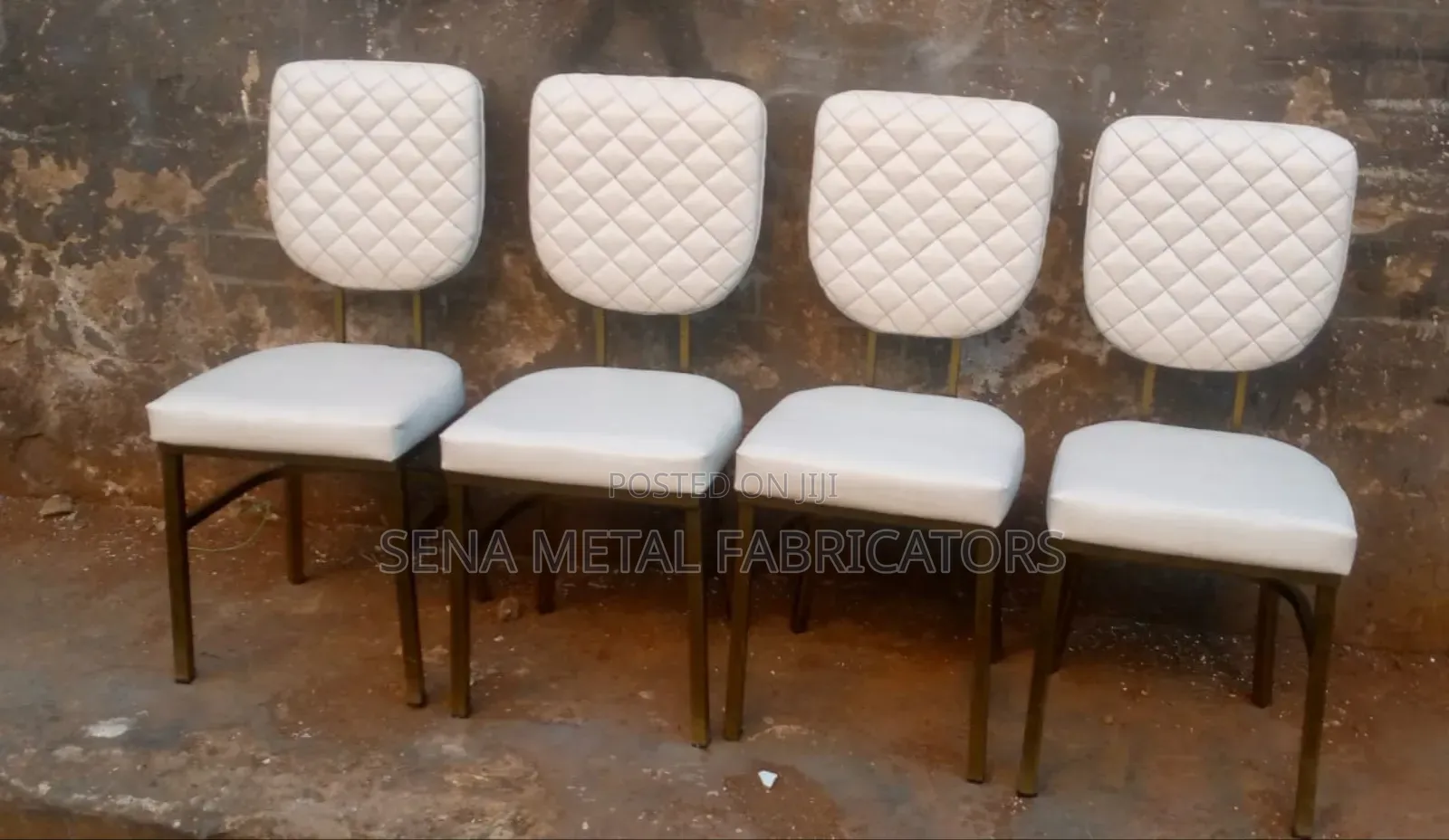 Off-White Restaurant Low Seats With Cushioned Backrests