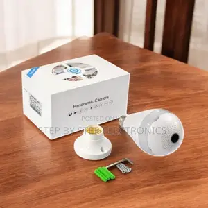 Office Security Wifi Bulb Camera With Pir Sensor Alarm, Night Vision