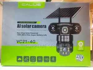 Ai Solar 4g Sim Triple Lens PTZ CCTV Camera Hd Wireless.Calus Vc21-4g