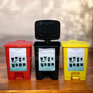 Medical Waste 30l Step Pedal Bin With Chemical Resistant Design