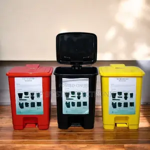 30l Step Pedal Bin With Compact Footprint and User-Friendly Operation