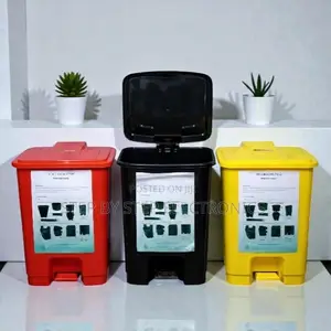 Rectangular Shape 30l Waste Bin With Durable Hinge System