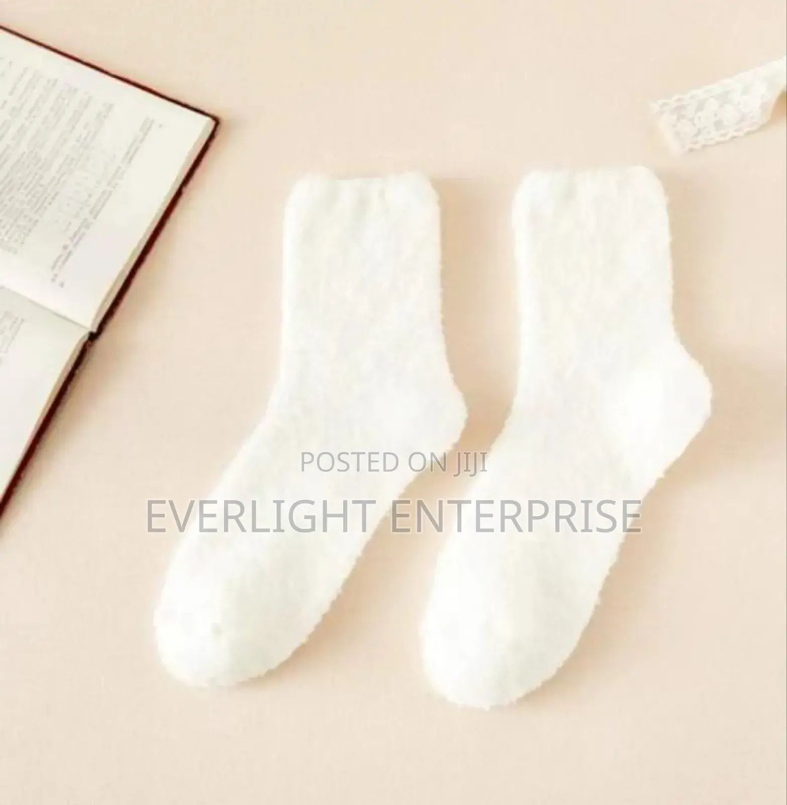 Thickened Fleece Coral Socks