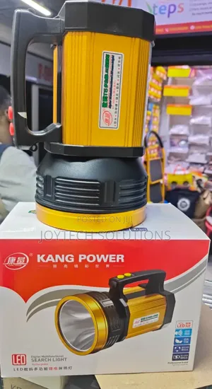 Torch Rechargeable Aluminium Search Light Torch 120 Watts 2 Km Range )