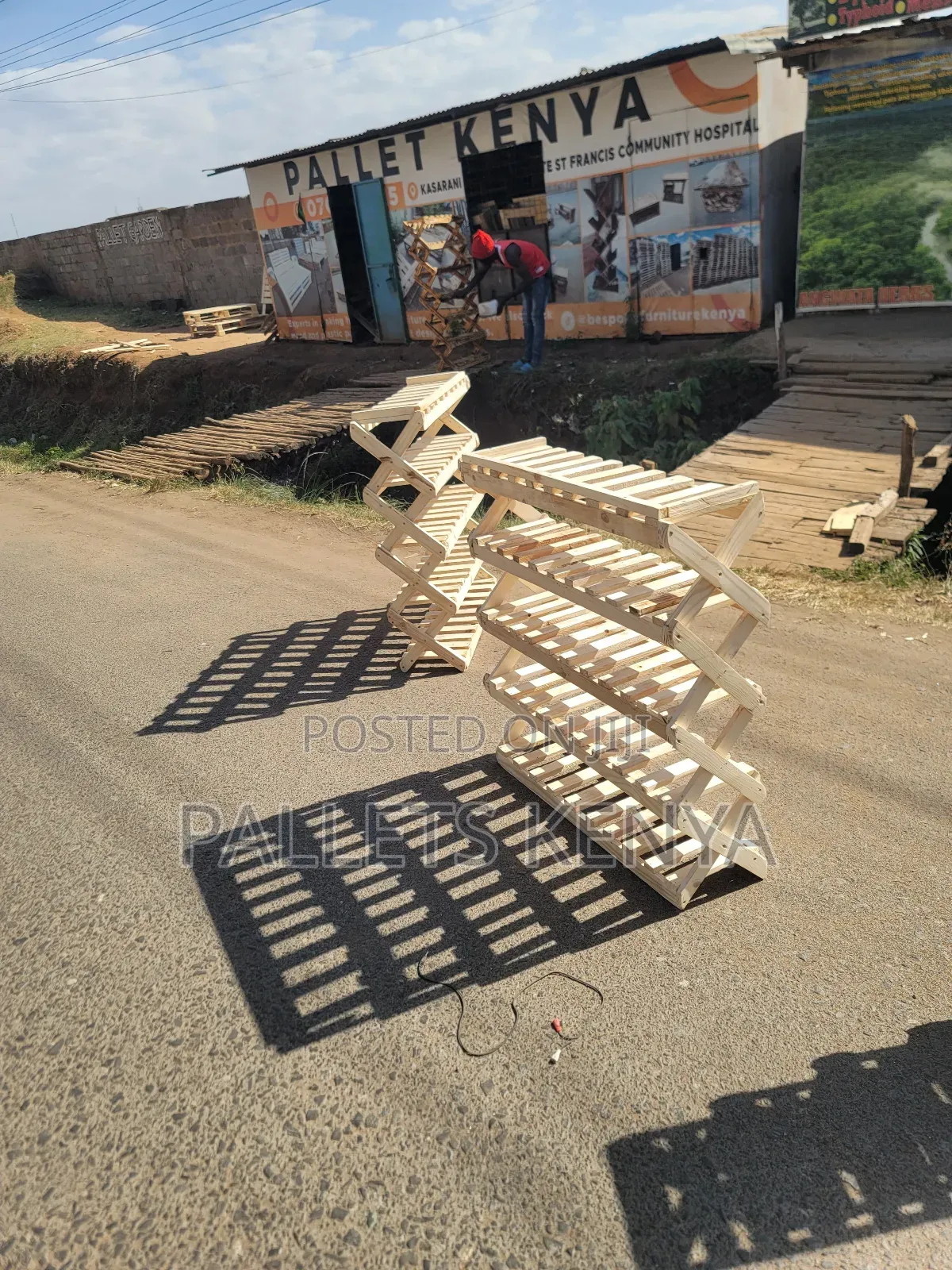 Strong Wooden Pallet Shoe Rack-Durable Stylish. 5,6