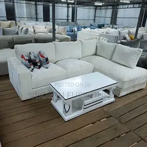 White L Shaped Sofa