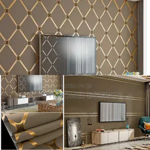 Brown 3 D Wallpaper for Tv Wall