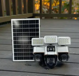 All Weatherproof 12mp 4g Solar CCTV Camera With Solar Flood Light