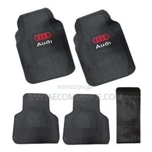 Universal 5 Seater Audi Branded Rubber Car Floor Mats