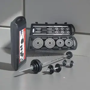 Chrome Coated 50kg Adjustable Dumbbell Weight Set With Casing