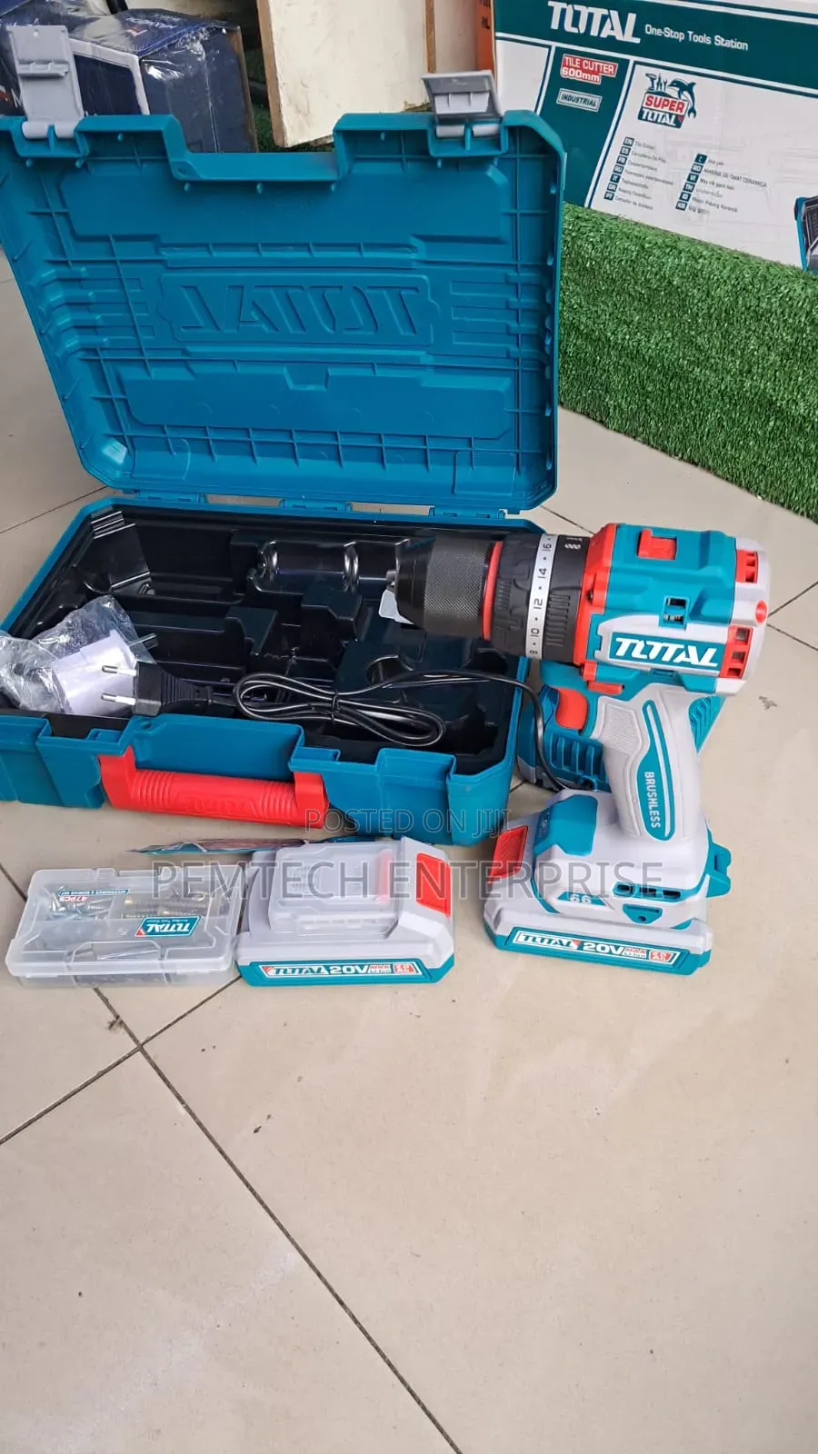 Total 20v Brushless Impact Drill Kit.