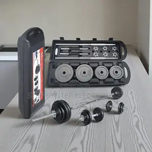 High Durability 50kg Adjustable Dumbbell Weight Set With Casing