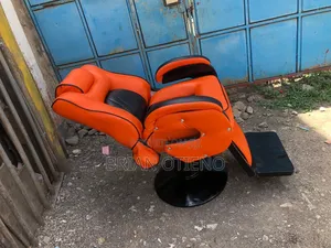 Rotating Barber Chairs. Orange
