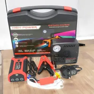 Portable High Power 99800mah Car Jump Starter With Tire Inflator