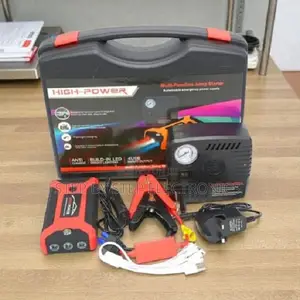 Plug and Play 99800mah Jump Starter With Tire Inflator