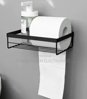 Punch Free Storage Rack For Toilet Paper / Tissue Holder